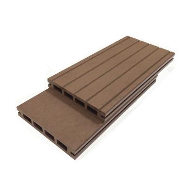 China Rugged Wood-Plastic Composite Decking Planks for High-Traffic Areas for sale