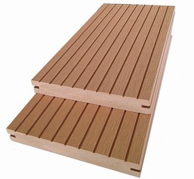 China 23x150 Außenveranda Kompositdecking Komposit WPC Holzdecking zu verkaufen