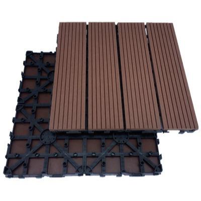 Chine 500x500mm bois plastique composite Wpc carreaux de jardin planche de terrassement à vendre