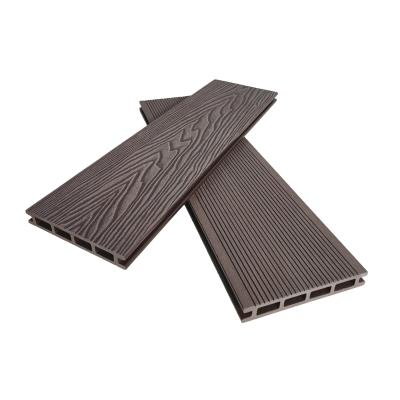 China Exterior Durable WPC 3D Embossed Decking For Patio Fire Retardant for sale