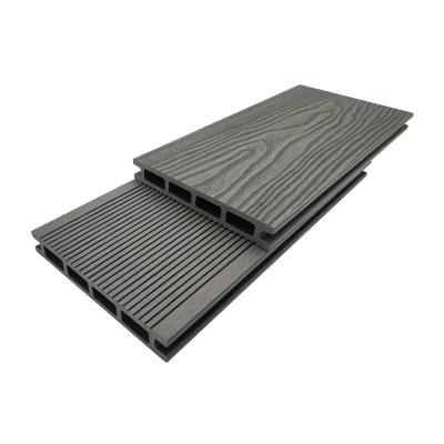 China Interlocking WPC Composite Anthracite Decking For Backyard FSC Certificated for sale