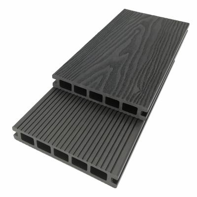 China 3D Embossed WPC Plastic 3.6 M Composite Decking Boards Planks ODM for sale