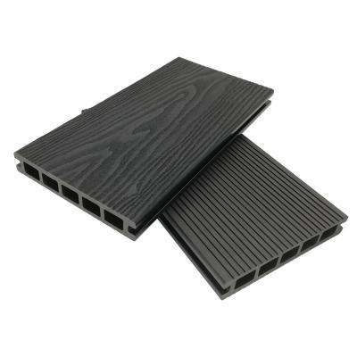 China Decking compuesto hueco de WPC reciclado de 25 mm para jardín resistente al agua y UV en venta