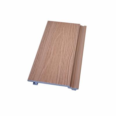 China 155×20 Co-extruded Exterior Outdoor Wall Wpc Fluted Cladding Panel for sale