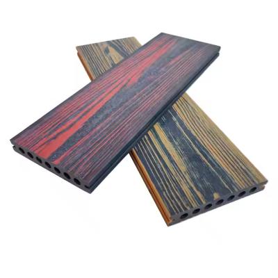 China Decking al aire libre del grano de madera Compuesto de colores mezclados en venta