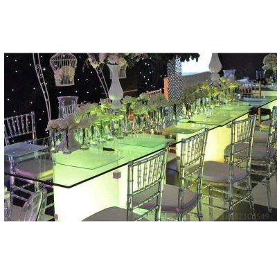 China Round LED COLOR CHANGE Round 10 People Table For Wedding Entertainment for sale