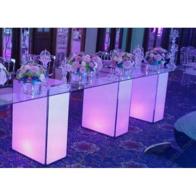 China Modern 4m plexiglass dining table for wedding Outdoor, Hotel, Exterior, Hall, Home Bar for sale