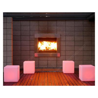 China Contemporary transparent coffee table with pink led lighting (cb400) for sale