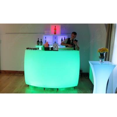 China Contemporary Portable Garden Bar Counter , Led Large Bar For Party Events for sale