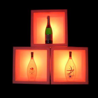 China Yes Plastic LED Liquid Back Bar / Wine Display Stand LED Bottle Display Shelf for sale