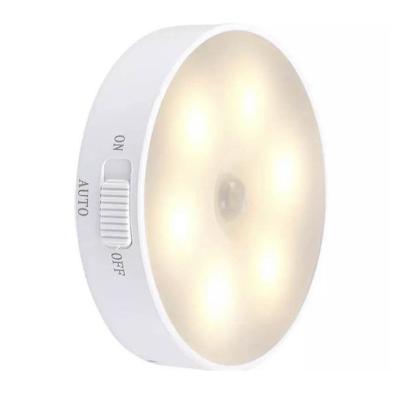 China Contemporary Cool And Warm Light Body Inductor Rechargeable Led Light Lamp With Sensor Switch for sale