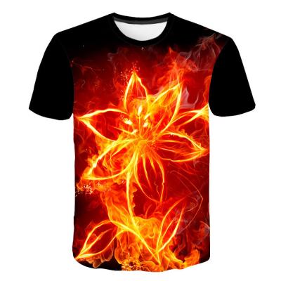 China Anti-Wrinkle Factory Customize Mens Summer T Shirts Round Neck Short Sleeve 3D Mens Digital Printing T Shirts for sale