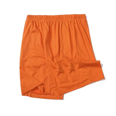 China Anti-wrinkle new trend cutsom style unisex basketball shorts solid color men wiast elastic mesh shorts for sale