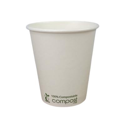 China Customized 8 Oz Hot Cups Leak Proof Food Grade Aqueous Coated Recyclable Coffee Paper Cups for sale