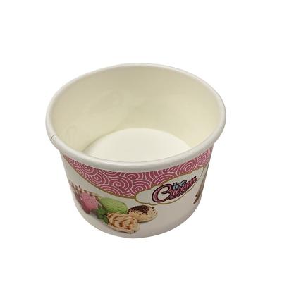 China Sustainable Paper 3oz Ice Cream Cups Compostable Food Grade Aqueous Coated for sale