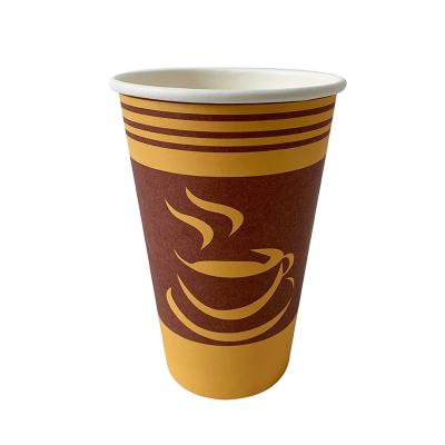 China Customizable 16 Oz PE Lined Cups Insulated Anti Leak Perfectouch Single Wall for sale