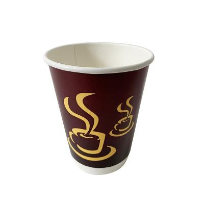 China Insulated 12 Oz PE Coated Paper Cup Perfectouch Double Layer Paper Cup for sale