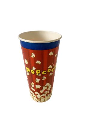 Chine Containers de popcorn en papier de 32 oz pour les soirées de fête et de cinéma à vendre