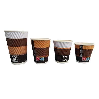 China PHA Coated Compostable Paper Cups Biodegradable Insulated For Hot Drinking　 for sale