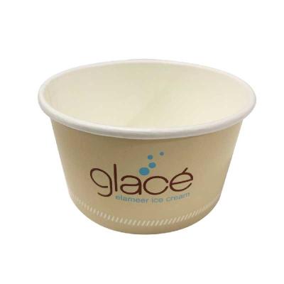 Cina Tazze di gelato di 6 oz biodegradabili rivestite con acqua Tazze di gelato di carta ecologica in vendita