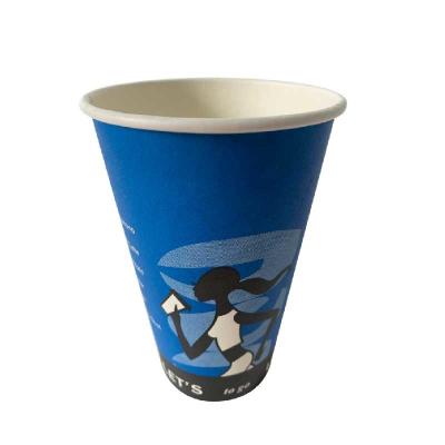 China Convenient 16 Oz Cold Drink Cup Paper Customized PE Coated Paper Cup Portable for sale