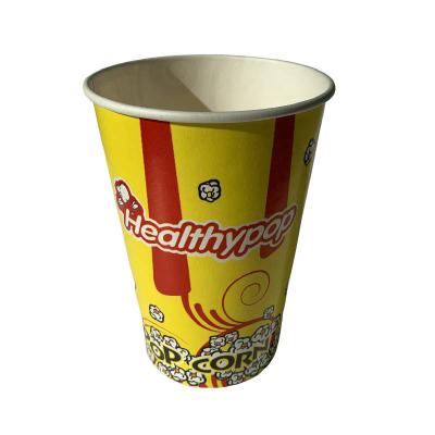 Chine 32 Oz cinéma Popcorn Bucket personnalisable à emporter en papier Popcorn Tub à vendre