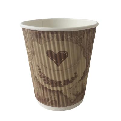 China Impressão Flexo 8 Oz Papel Triple Wall Cup Home Compostagem à Base de Água à venda