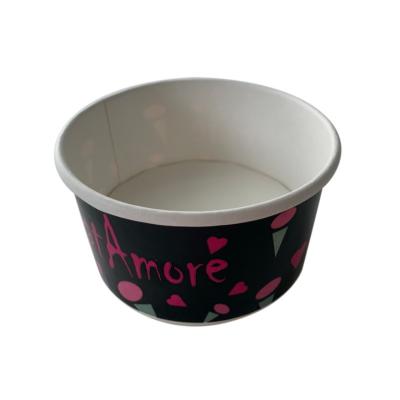 China 5 Oz PE Lined Ice Cream Paper Tubs Personalized One-time for sale