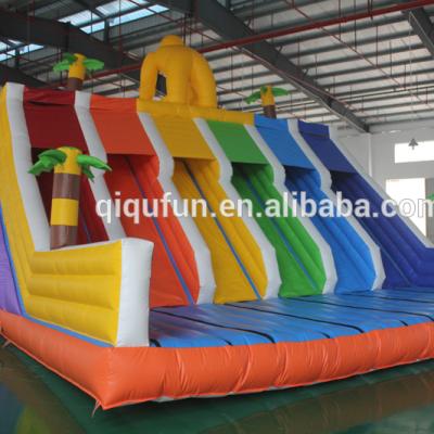 China cheap pvc0.55mm used commerical high quality inflatable water slip n slide for adult for sale