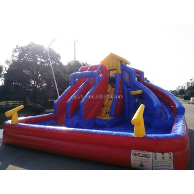 China 2017 new arrival hot sale PVC0.55mm commerical grade jumping castle adult inflatable water slide for kids and adults for sale