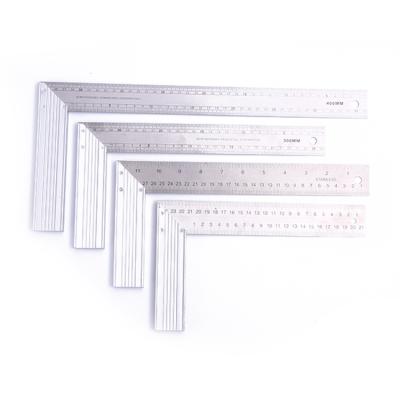 China Multifunctional Guaranteed Stainless Steel L Square Ruler Angle Tool Quality High Precision Square Ruler for sale