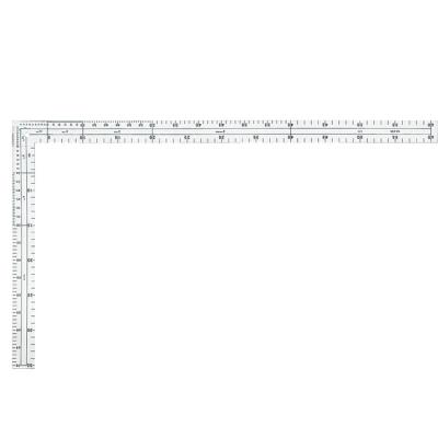 China Multifunctional High Quality Precision 350*600mm 90 Degree Aluminum Woodworking Tools Tool Measuring L Shaped Ruler for sale