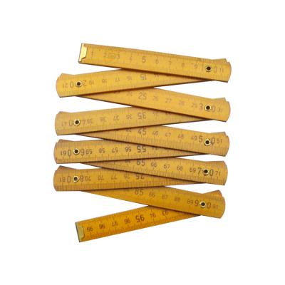 China 2M Miscellaneous Wooden Folding Tools Professional Multifunctional Measuring Ruler for Woodworking for sale