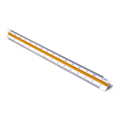 China Good quality 15CM multifunctional anodized color aluminum triangle scale ruler for sale