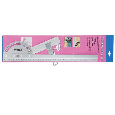 China 55 cm multifunctional practical rulers and 180 degree handle protractor combination ruler for sale