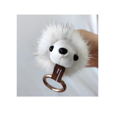 China Common Wholesale Cheap Hedgehog Shape Mink Pelt Mink Fur Pendant Made In China for sale