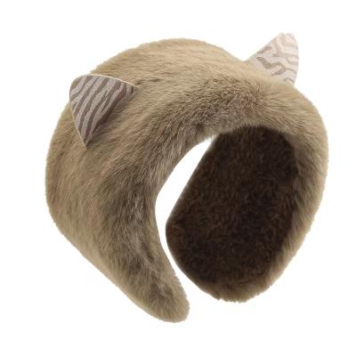 China COMMON Winter Heated Warm Foldable Ear Muffs Artificial Fur Ear Muffs for sale