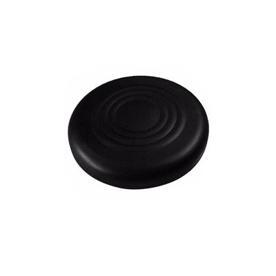 China ZD-024 Wholesale High Quality Black Textured Chair Round PU Leather Chair Seat Pads for sale