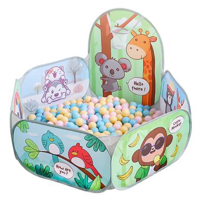 China Baby Ball Pool Ocean Animal pattern Baby House ball pool frame Ocean Ball Pool Pit with Basketball Hoop Game easy fold Pop up Children's Tent toy poo for sale