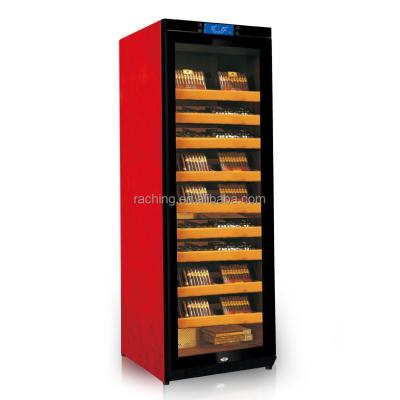 China Oak or cherry wood our creative constant humidity &temperature cigar cabinet for your wholesale spanish market for sale