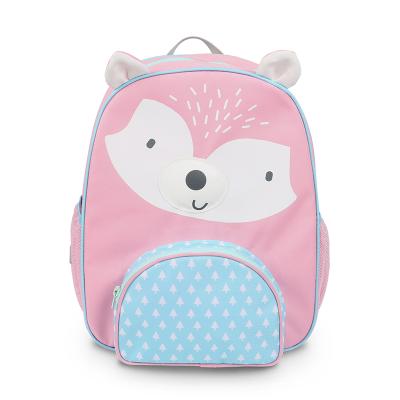 China 2022 Hot Selling Shoulder Strap Color Drawing Fox Harness Kids Arched Backpack for sale