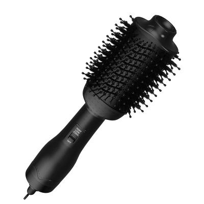 China For Home Use 1200W Hair Straightener Brush Ceramic Fast Heating Electric Straightening Brush For Thick Hair for sale