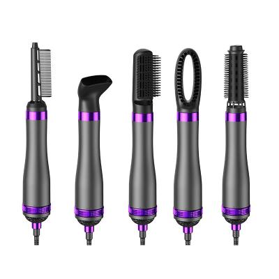 China Ionic 5 in 1 Electric Hair Styler Blow Dryer Brush Blow Dryer Professional Full Styler 5 in 1 Hot Wrap Airbrush Styler for sale