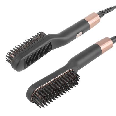 China Car Salon Equipment Hair Styler Comb Professional Quickly Heated Iron Hair Straightener Ceramic Flat Brush for sale