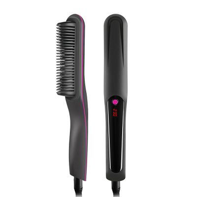 China Best Car Planchas De Cabello Custom Profesional Portable Professional Electric Hair Straightener Brush Straightening for sale