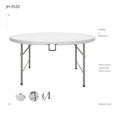 China Modern garden round folding table plastic foldable tables for sale for sale