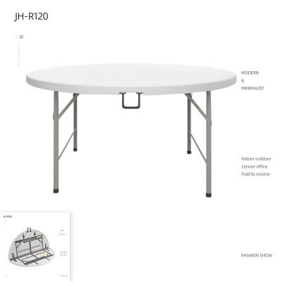 China Modern Living Schedule Plastic Folding Around Plastic Folding Tables Banquet for sale