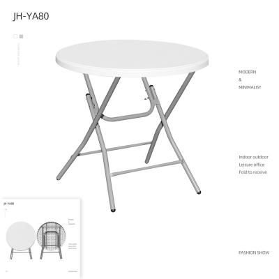 China Modern Folding Folding Resin Table Folding Circle Table Breakfast Table for sale