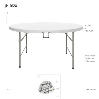 China 8ft modern round folding table tables for events wedding for sale