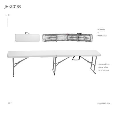 China HDPE Modern Outdoor Plastic Bench Blow Molding Bench Rectangular 6ft Times Rectangular Camping Garden Picnic Bench for sale